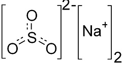 Формула сульфита натрия