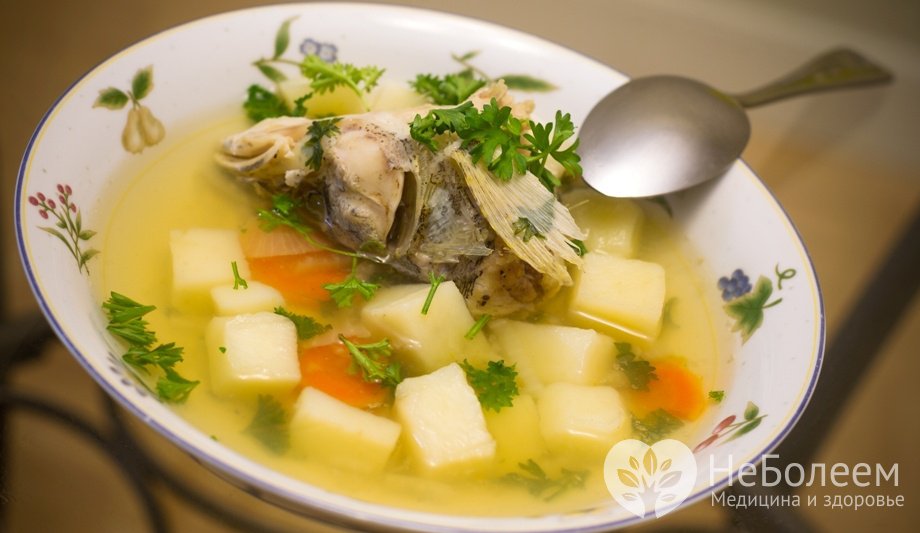 Рыбный суп с плотвой