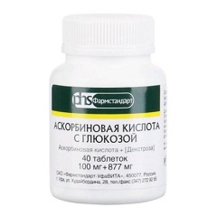 Таблетки Аскорбиновая кислота с глюкозой