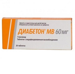 Таблетки с модифицированным высвобождением Диабетон МВ