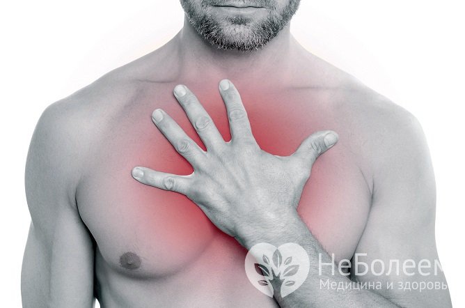 АДПЖ может никак себя не проявлять либо характеризуется болями в области сердца и тахиаритмией