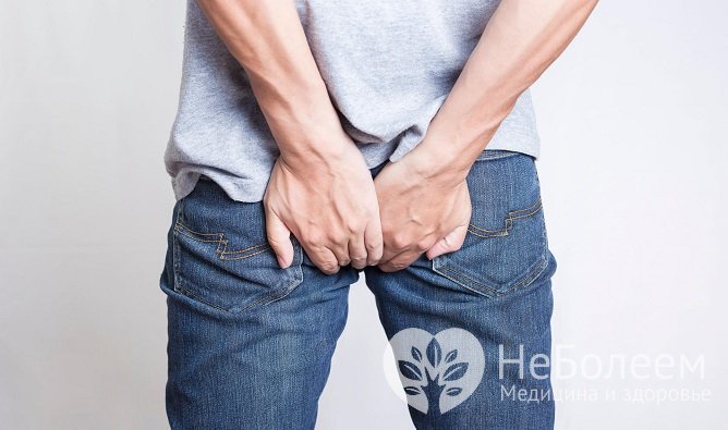 Симптомы геморроя у мужчин – боль в области заднего прохода, кровотечение после дефекации, тяжесть внизу живота