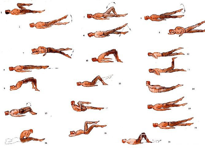 Лечебная гимнастика при поясничном остеохондрозе