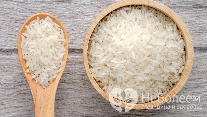 Продукты с длительным сроком хранения: белый рис