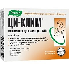 Таблетки Ци-Клим витамины для женщин 45+