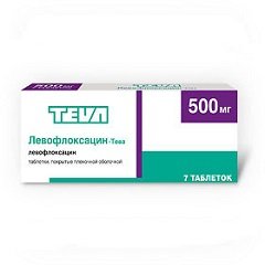 Таблетки, покрытые пленочной оболочкой, Левофлоксацин-Тева