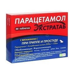 Таблетки Парацетамол ЭКСТРАТАБ