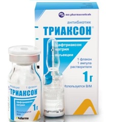 Порошок для приготовления раствора для внутривенного и внутримышечного введения Триаксон