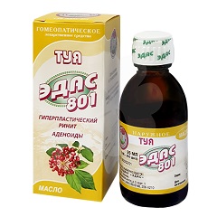 Масло для местного применения гомеопатическое Туя Эдас-801