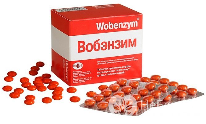 Вобэнзим является ферментным средством с противоотечным действием