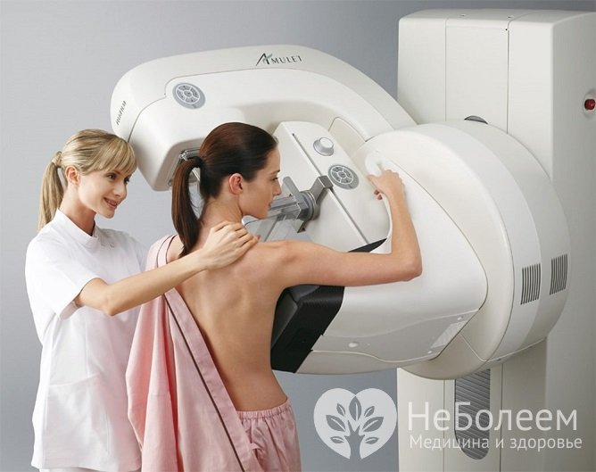 Маммография проводится с целью обнаружить или исключить рак молочной железы