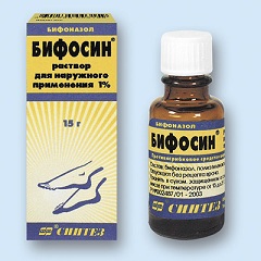 Раствор для наружного применения 1% Бифосин