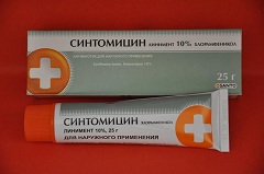 Синтомицин линимент 10%