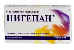 Суппозитории ректальные Нигепан