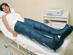 Процедура прессотерапии ног