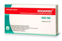 Эпокрин в дозировке 4000 МЕ