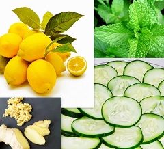 Вода Сасси для похудения - напиток на основе огурцов, лимона, мяты и имбиря