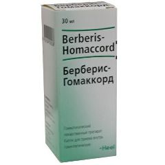 Гомеопатические капли для приема внутрь Берберис-Гомаккорд