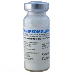 Порошок для приготовления раствора для внутривенного и внутримышечного введения Капреомицин