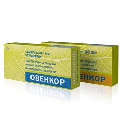 Таблетки, покрытые оболочкой, Овенкор