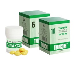 Таблетки, покрытые оболочкой, Тилаксин