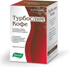 Порошок для приготовления раствора для приема внутрь Турбослим кофе