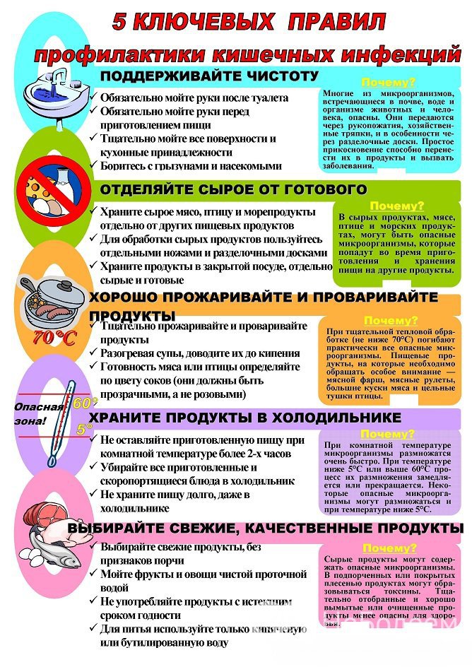 Профилактика кишечных инфекций у детей заключается в соблюдении санитарно-гигиенических требований