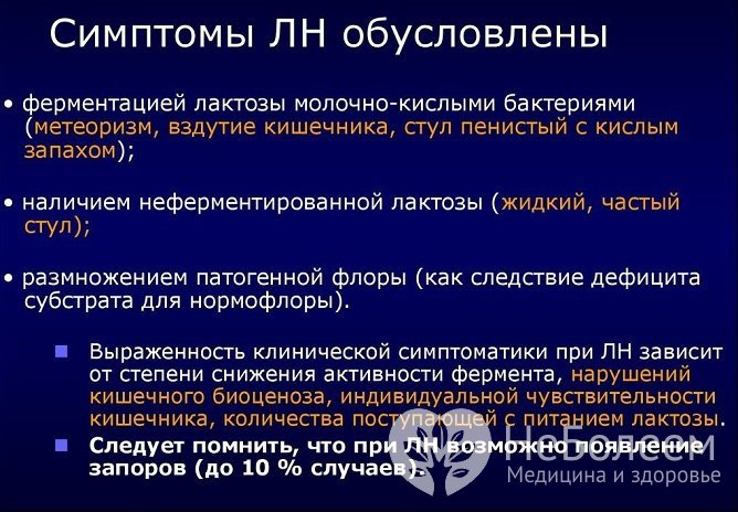 Симптомы лактазной недостаточности у взрослых и детей несколько отличаются