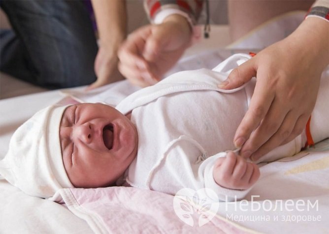 Метеоризм у детей первых месяцев жизни является основной причиной плача и беспокойства