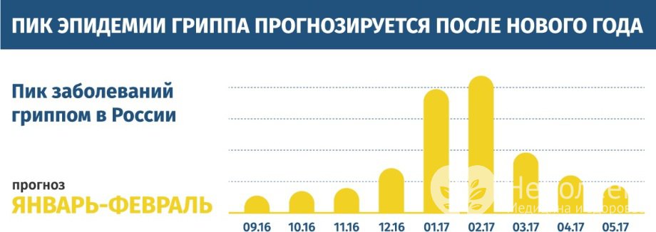 Пик заболеваемости гриппом в России