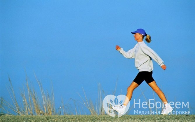 Регулярные физические упражнения, например, спортивная ходьба, нормализуют синтез соматотропина