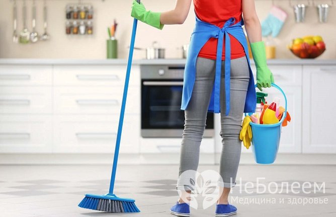 Влажная уборка в квартире должна проводиться регулярно