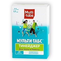 Таблетки жевательные Мульти-табс Тинейджер