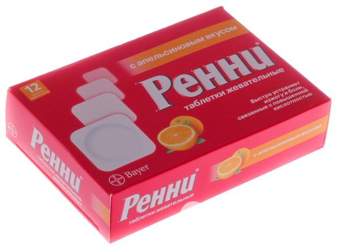 Препарат Ренни от изжоги